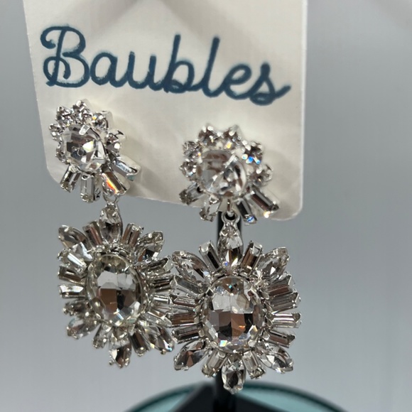 Baubles Chandelier Austrian Crystal Silver Earrings $12 EA or Bundle 3/$20 - Picture 6 of 11